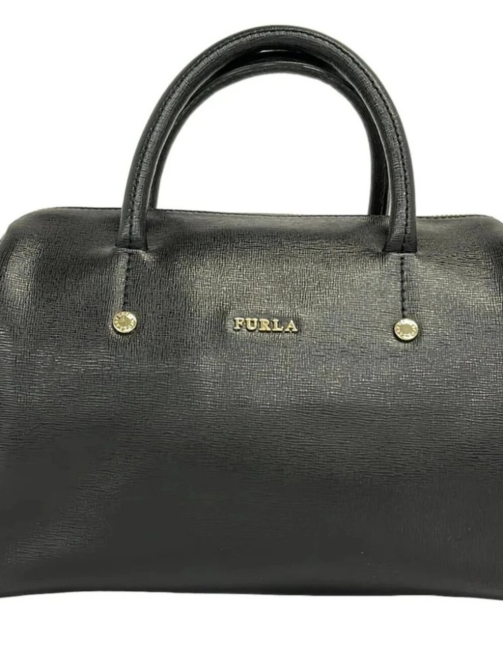 FURLA Black Leather Handbag